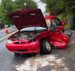 Three injured in collision on Route 44 in Nippenose on Tuesday morning